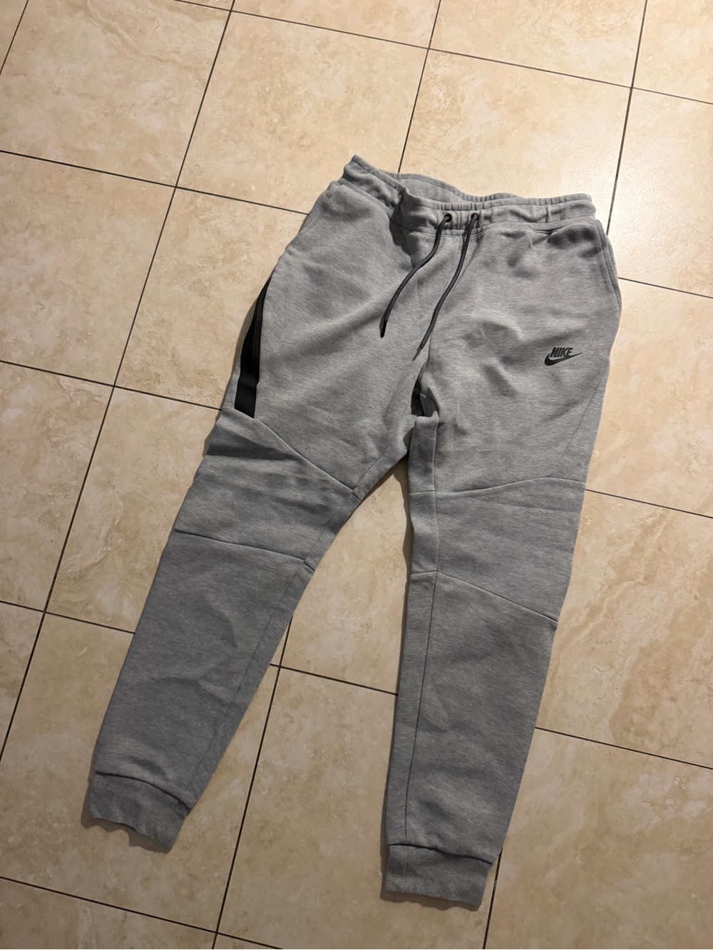 Nike Grey & Black Kids Sweatpants Joggers